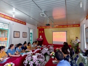 Trường Mầm non Tà Cáng xã Nà Tấu tổ chức tập huấn PCCC cho CBGVNV